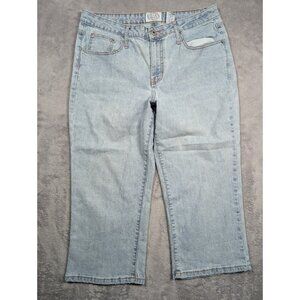 Carolina Blues Capri Jeans Womens Size 12 High Rise Straight Leg Vintage Mom